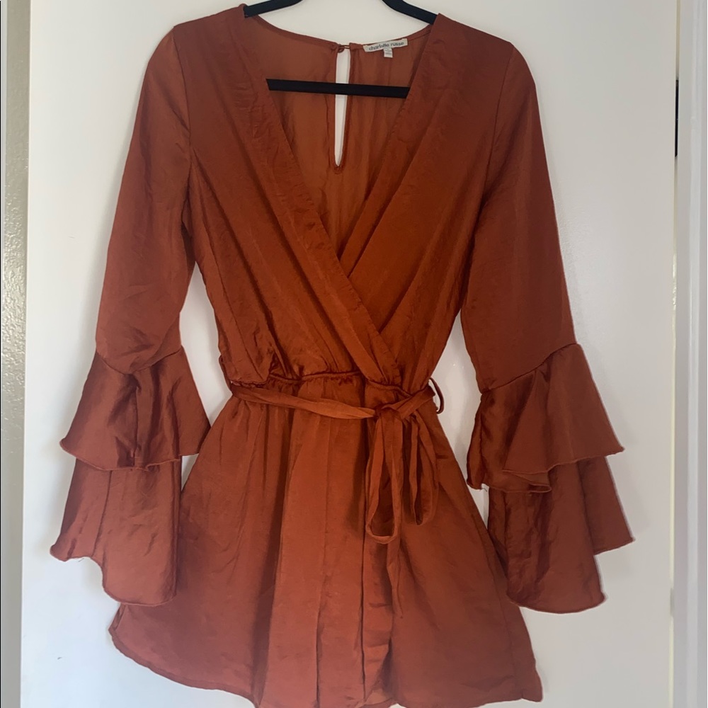 Charlotte Russe Burnt Orange Romper